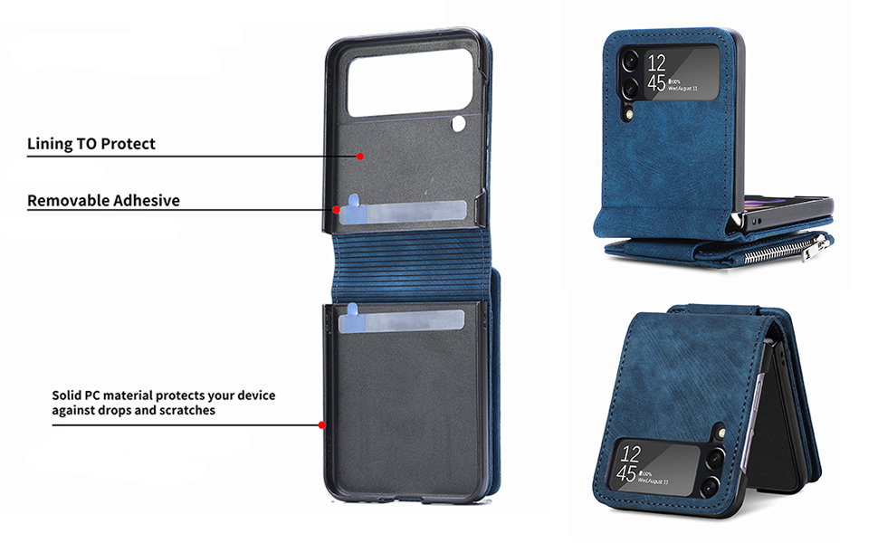 ZCDAYE Wallet Case for Samsung Galaxy Z Flip 4 Case,Samsung Z Flip 4 5G