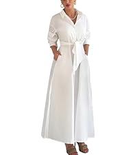 Choichic Shirt Dresses for Women Casual Long Sleeve Collared