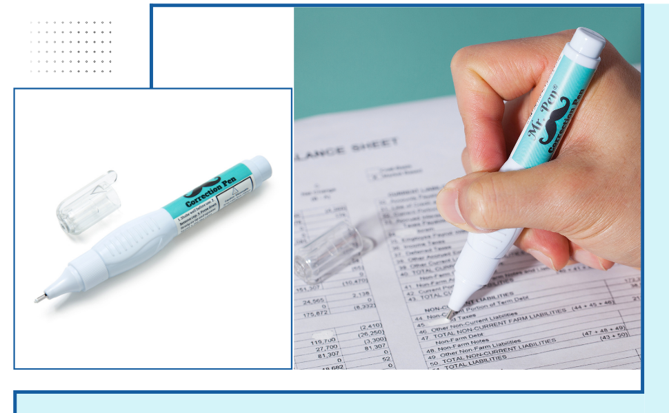 Mr. Pen Correction Pen, Correction Fluid, Pack of 12, Correction