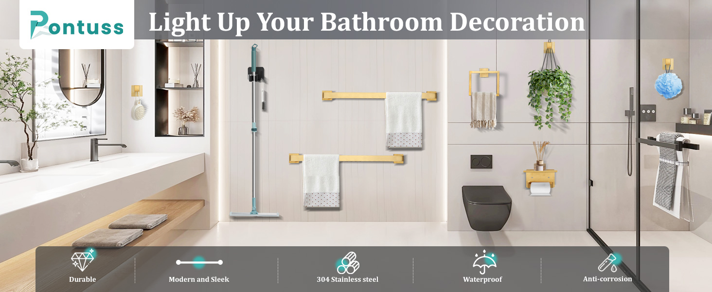 bathroom hardware set