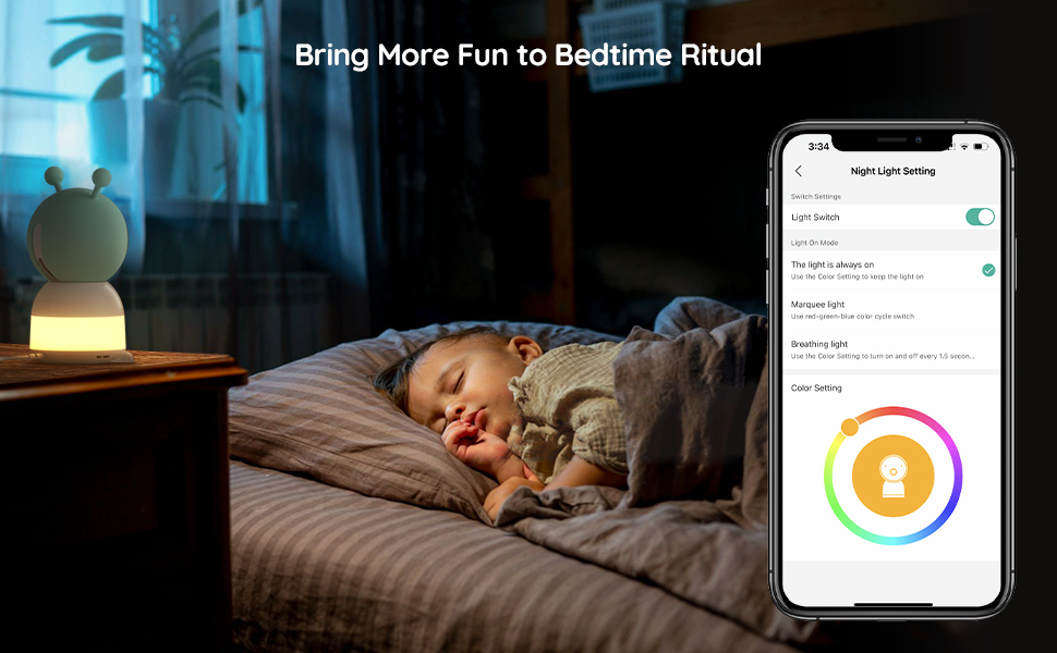baby monitor with night light