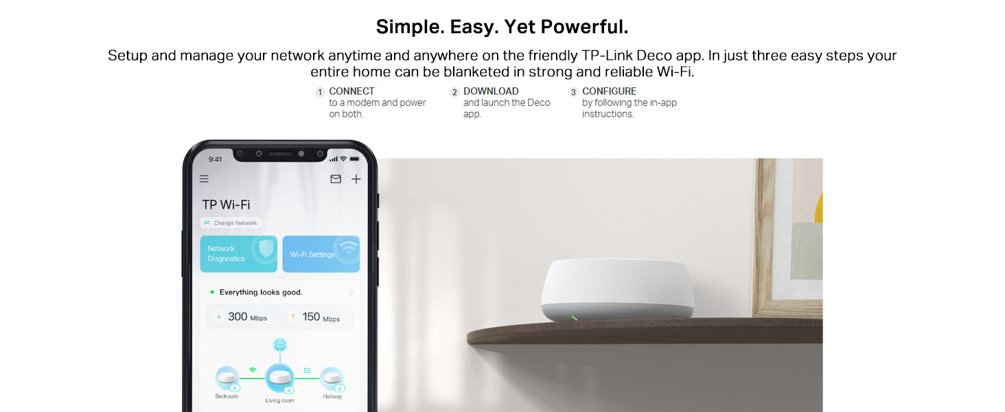 Deco BE25(1-pack) BE5000 Whole Home Mesh WiFi 7 System
