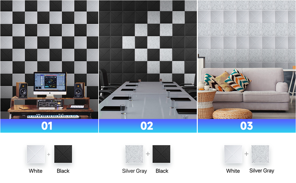 Sound Proofing Panels Soundsbay 12 Pack Soundproofing Panels High