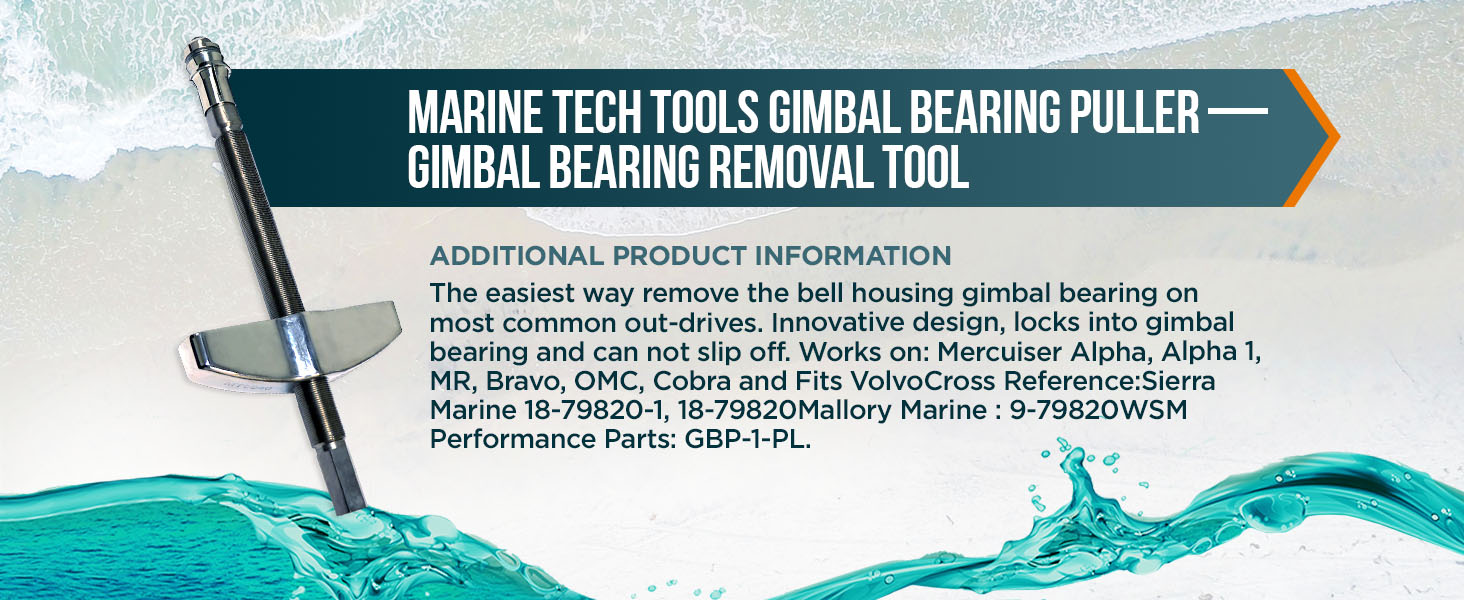 Marine Tech Tools Mercruiser Gimbal Bearing Puller, Gimbal