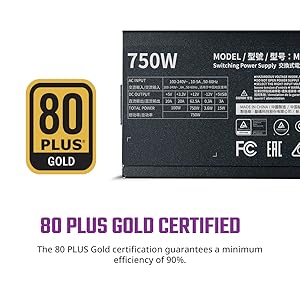 80 PLUS GOLD CERTIFFIED