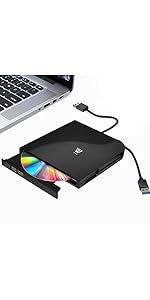 Amazon.co.jp: WVX DVDドライブ 外付け USB 3.0 ポータブル CD