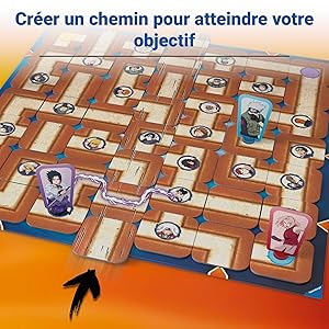 jeu, famille, labyrinthe, Naruto, enfant, jeu garçon, jeu fille, Ravensburger