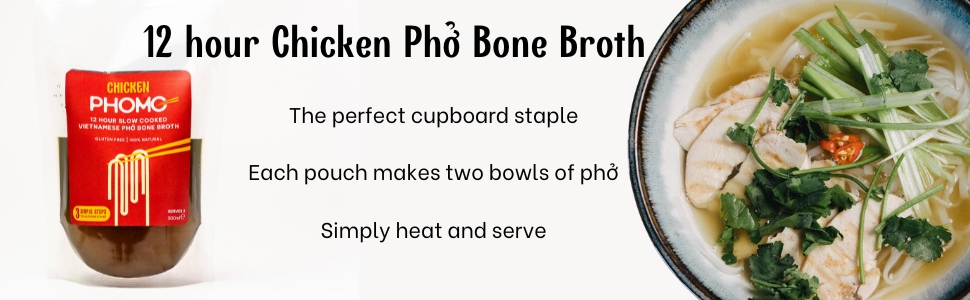 chicken pho, phomo, pho, pho broth, bone broth, vietnamese