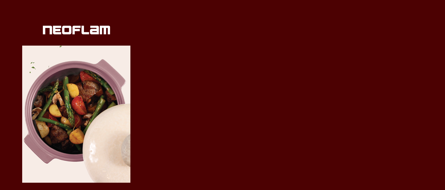 Neoflam Kiesel 2qt NonStick Ceramic Casserole Pot, Dutch