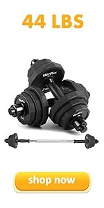 44Lbs Adjustable Dumbbell Set- Steel Material