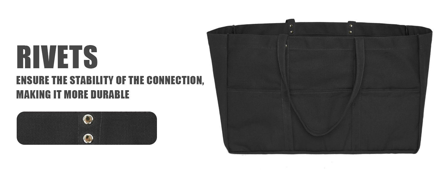 Large Canvas Tote Bag for Women Everything Bag with