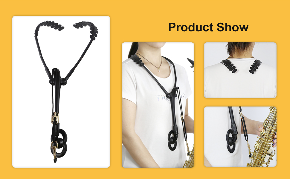 Saxophone Shoulder Strap ABS Comfortable Adjustable Strap