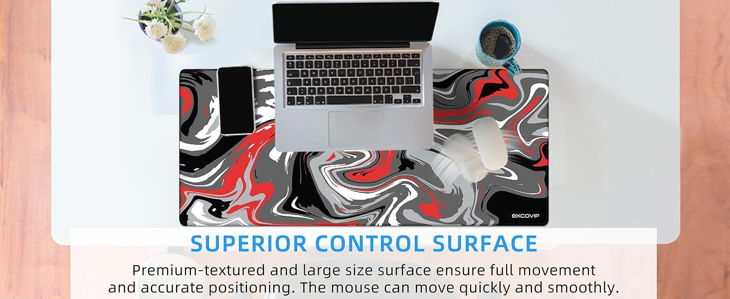 EXCOVIP Large Gaming Mouse Pad,Anti-Skid Mousepad Large Keyboard Mouse ...