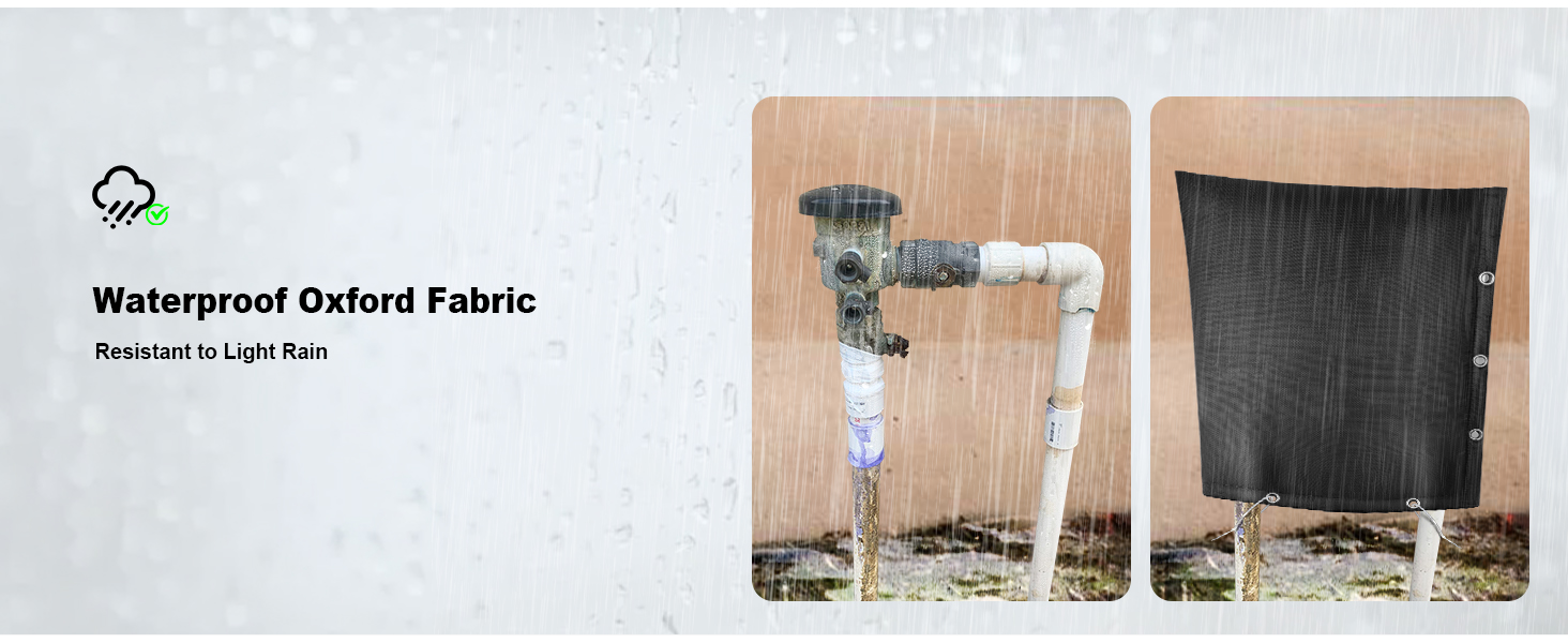 Backflow Insulation Cover for Winter Freeze Protection, Waterproof Five