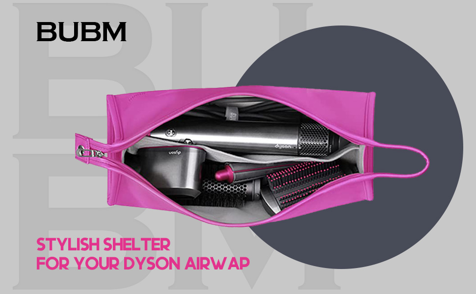BUBM Travel Storage Bag Compatible with Dyson Airwrap Styler, Shark Flexstyle Air