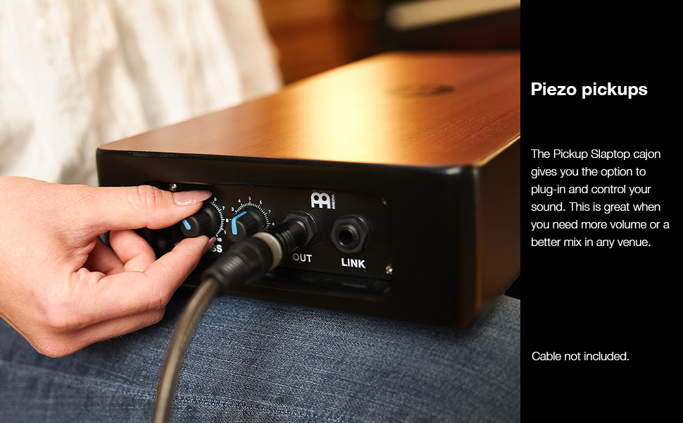 Meinl Pickup Slaptop Cajon Box Drum with Internal Snares and Forward Projecting