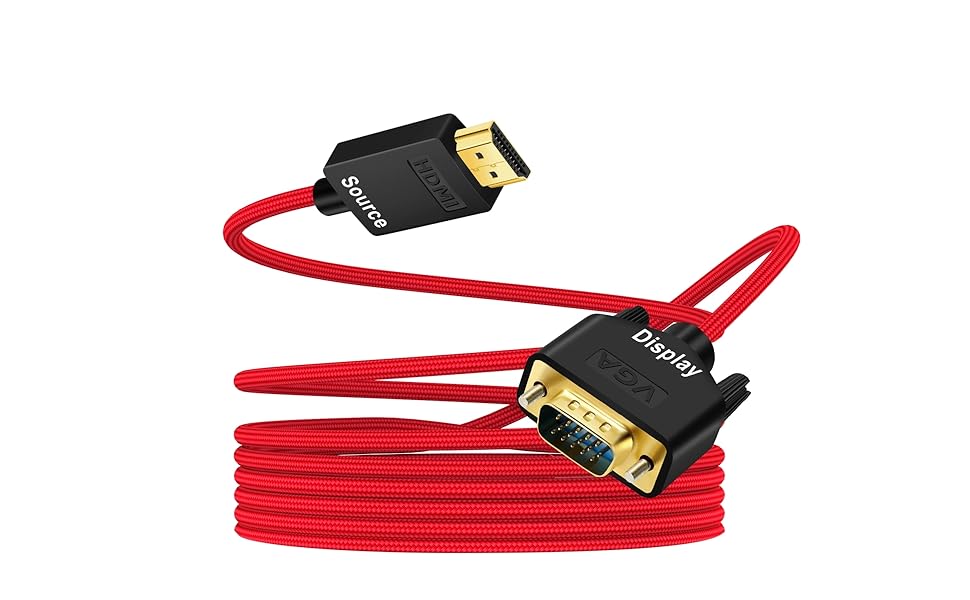 ANNNWZZD HDMI VGA ケーブル Amazon.co.jp: ANNNWZZD HDMI VGA 変換 ナイロン編組 HDMI to