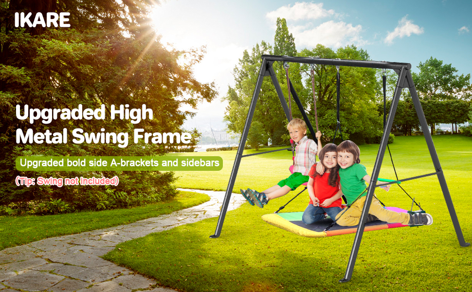 Amazon.com: IKARE Upgraded 2 Seats Large Swing Frame Heavy