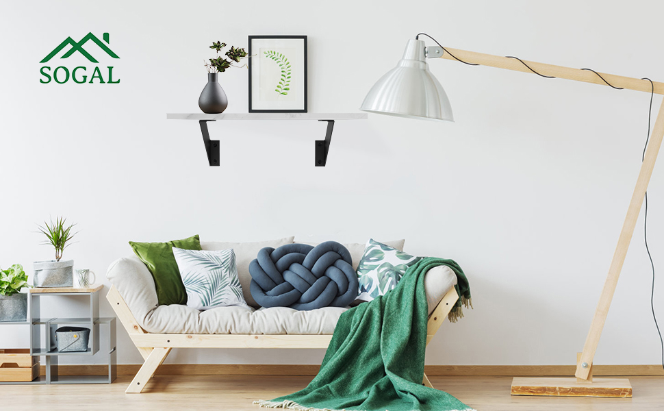 Floating Shelves, Sets of 2 Wall Shelf Marble Floating