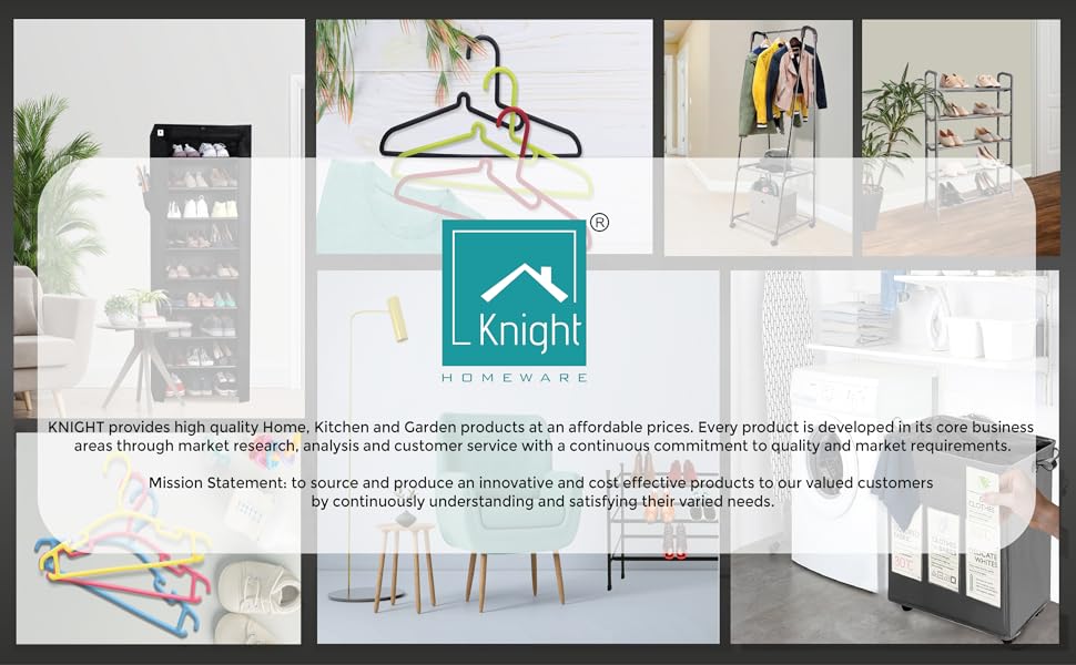 Knight 5Tier Shoe Storage Organiser Strong and Durable, Quick Assembly