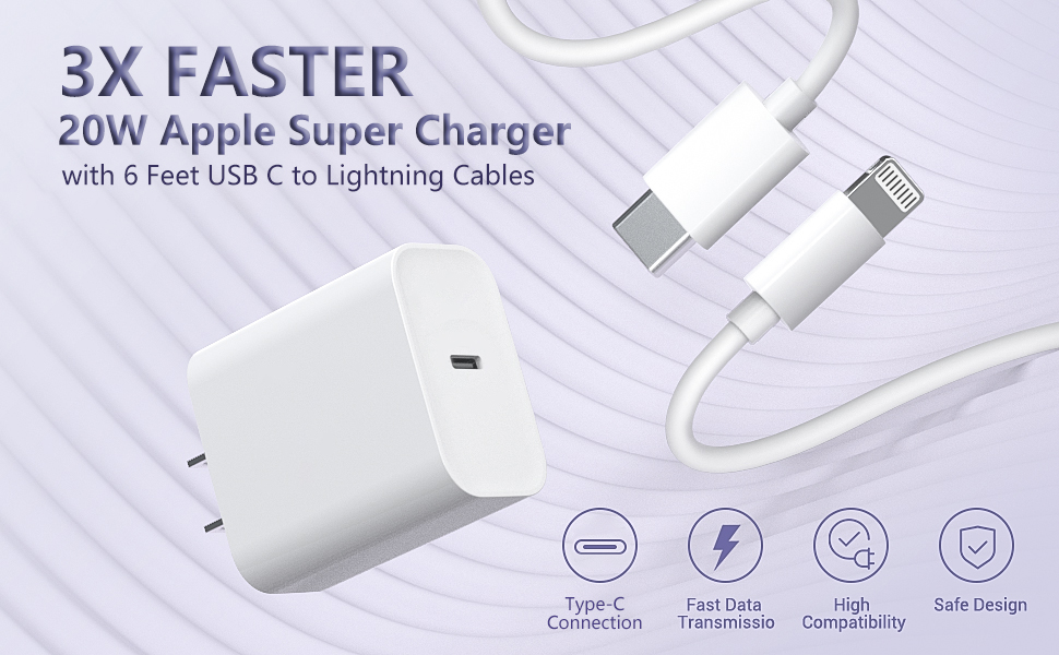 Phone 14 Charger Block, Phone Charger Fast Charging, Applle 20W USBC Power Adapter