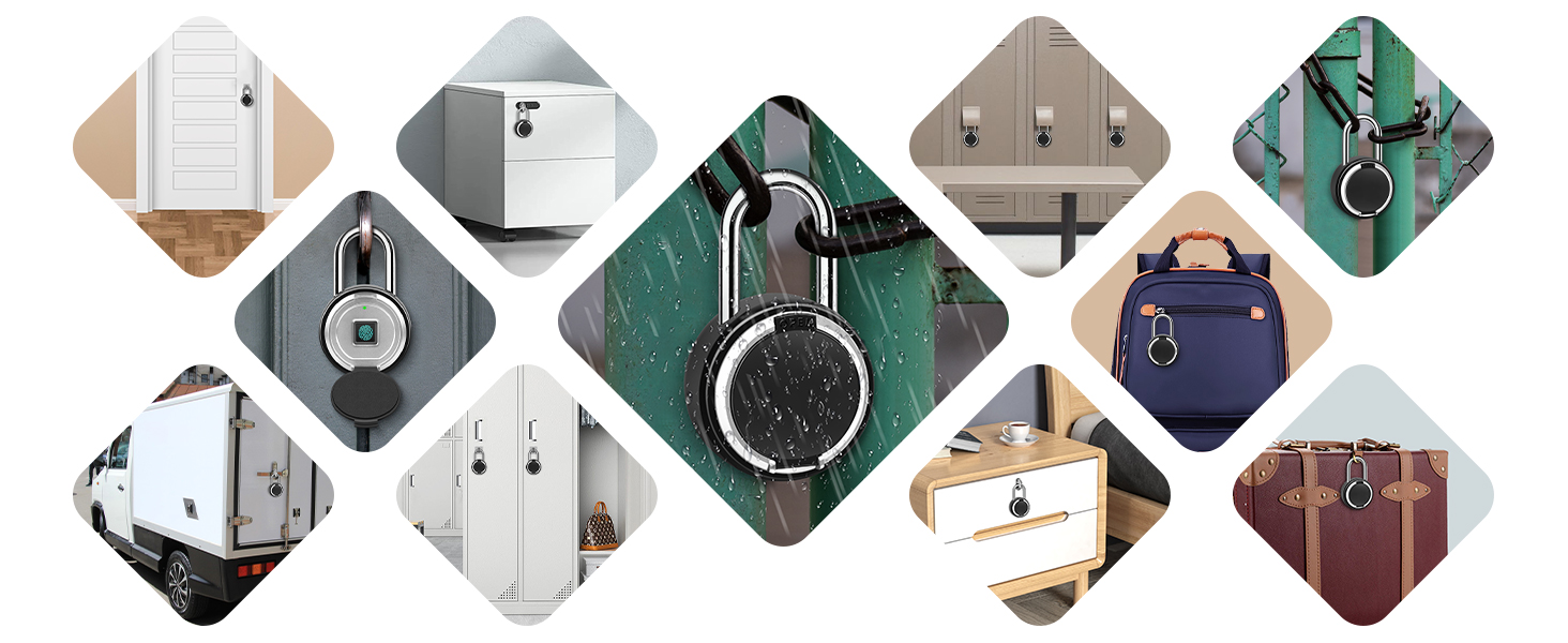 Fingerprint Padlock with Case