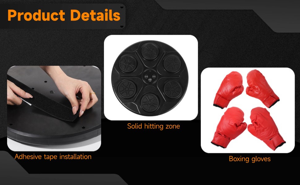 Music Boxing Machine with BluetoothEnabled, WallMounted