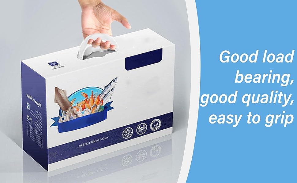 100 Sets Cardboard Box Handles Plastic Carrying Straps for