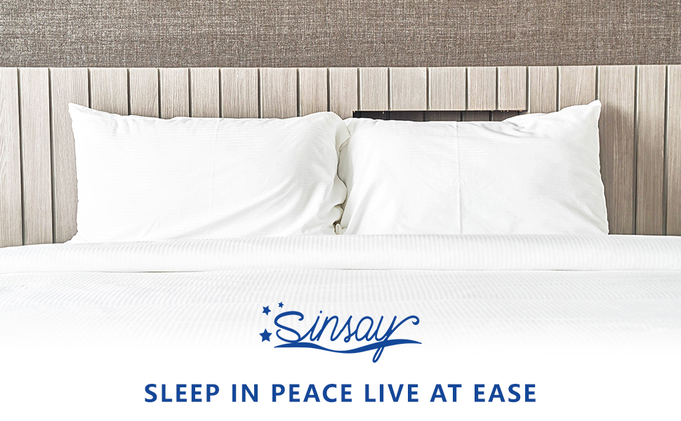 2 Pack Quilted Standard Waterproof Pillow Protector, Zippered Pillow