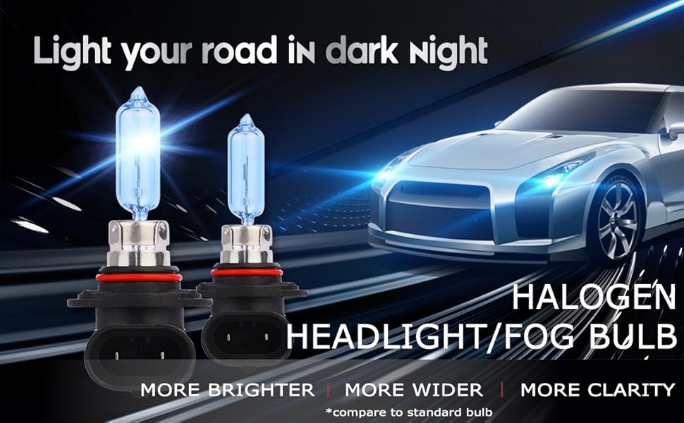 Sinoparcel H11 Halogen Bulb Brighter Replacement for 55W Headlight