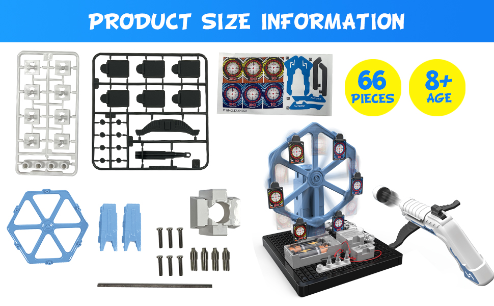 Serdios Stem Toys,Mechanical Shooting Target Science Kit