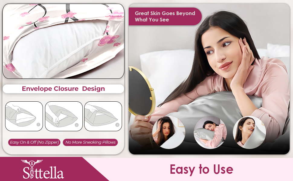 pillow cover , new , white cover ,silk