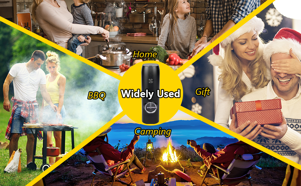 Dallfoll Electric Salt and Pepper Grinder, Rechargeable Salt and Pepper