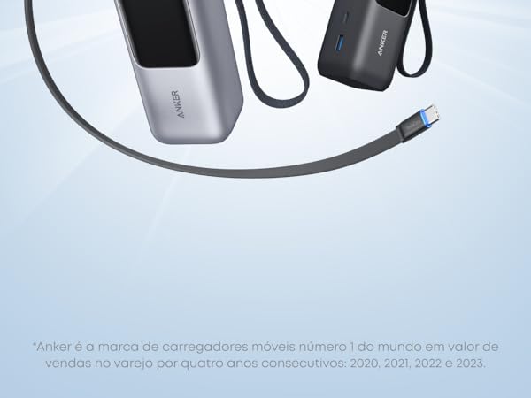 Anker Laptop Power Bank (25K, 165W, Built-In USB-C and Retractable