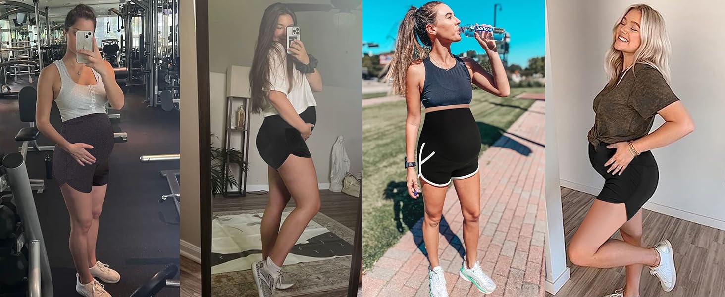maternity biker shorts