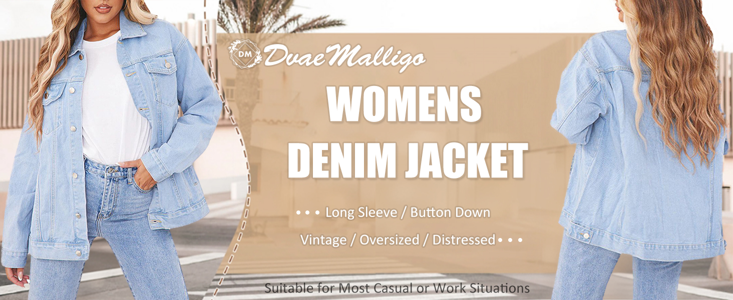 distressed jean jacket women oversized denim shacket with chest pockets