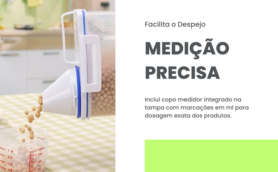 Pote Hermético de Plástico Transparente