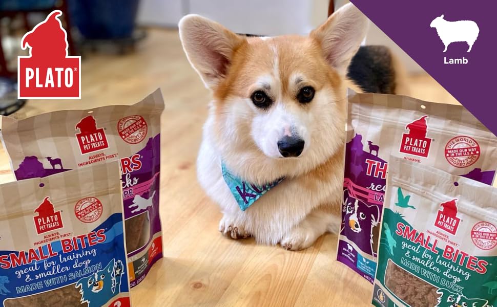 Plato Pet Treats Small Bites air-dried nutritious meaty morsels with real meat for pets
