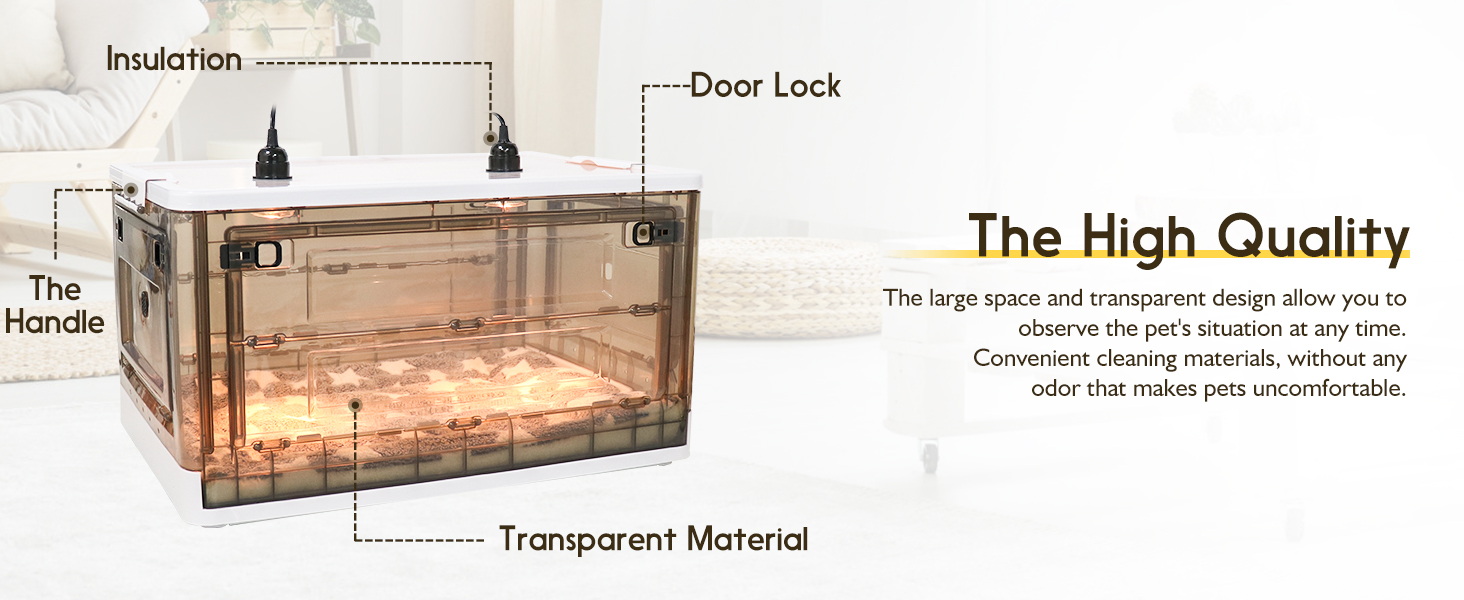 HKDQ Puppy Incubator with Heating Puppy Incubator,Fan