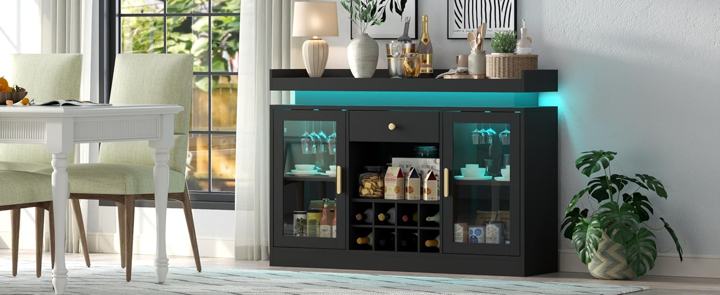 wine coffee bar cabinet