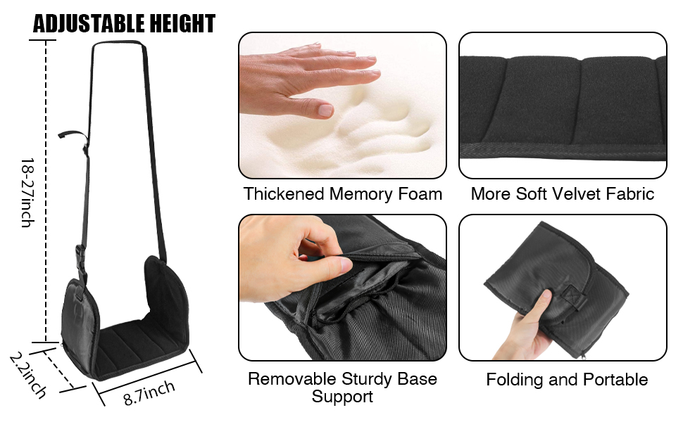 No-squeeze Airplane Foot Rest