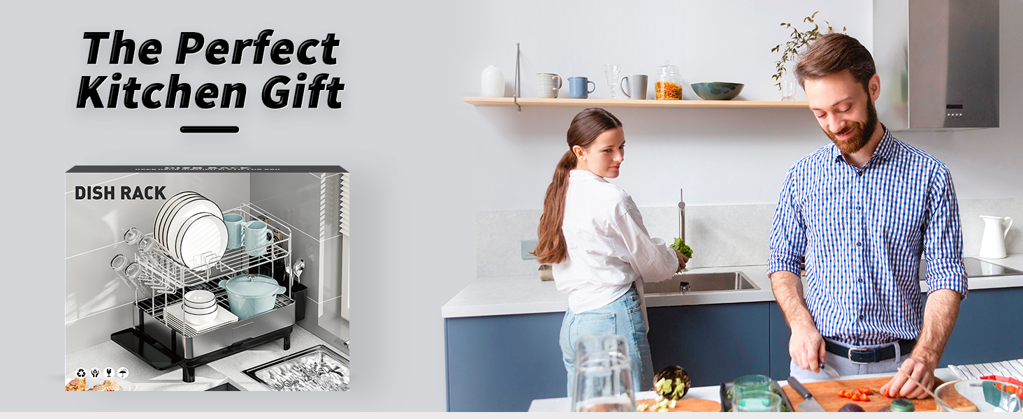 large dish racks for kitchen counter
