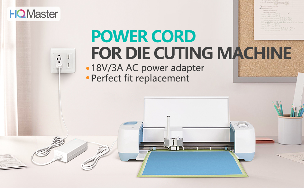 HQMaster Power Cord Replacement Compatible with Cricut Maker and Explore Air 2