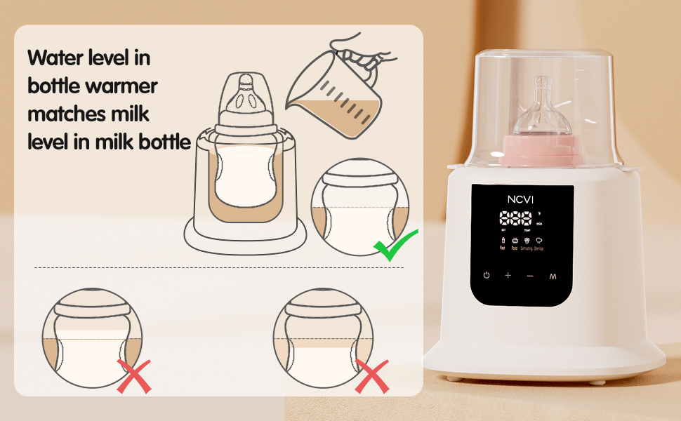 NCVI Baby Bottle Warmer, Milk Warmer Fast Heating