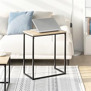 SoBuy Set Of 2 Industrial Style Side Tables End Tables Nesting Tables Coffee Table, FBT108-N 15 FBT108-N