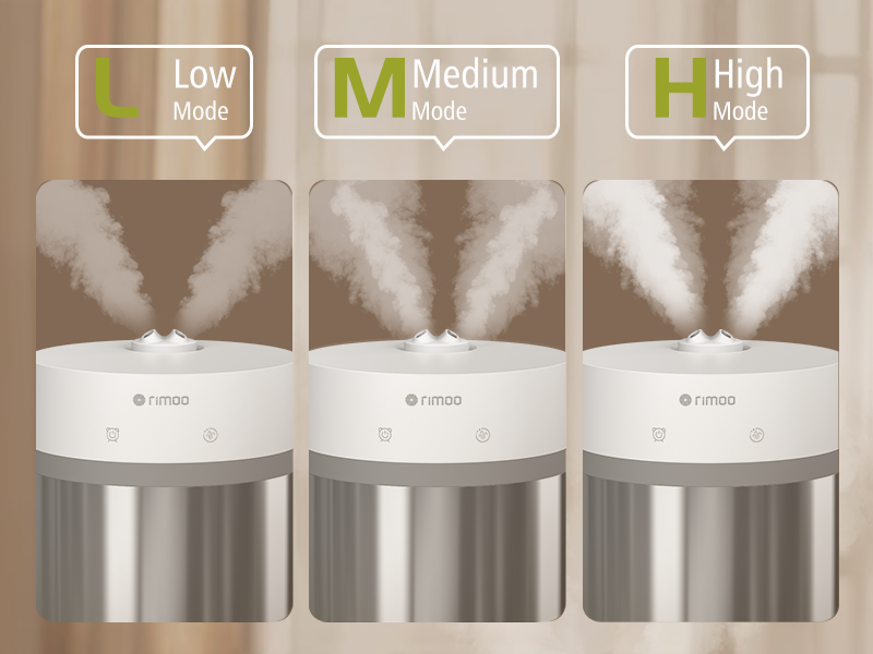 3 Levels Mist Humidifying