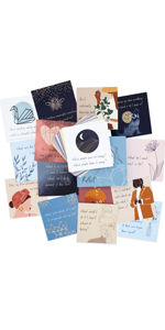 Self Reflection cards Empowering Meditation Cards for Meditation Mindfulness Therapy Self Care Cards