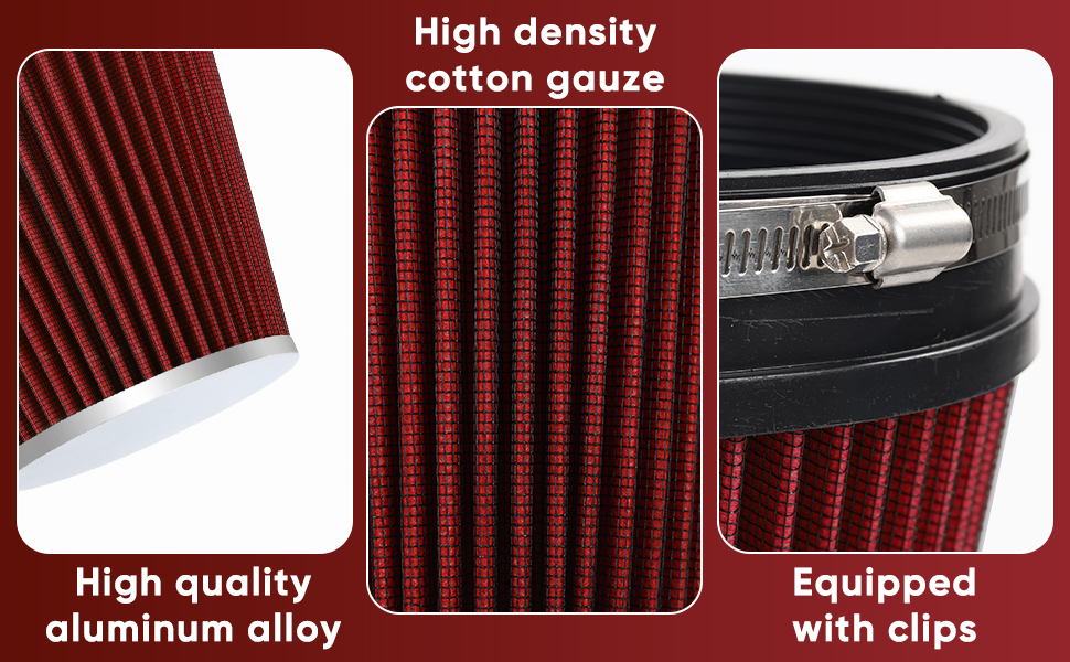 6" 152mm Cold Air Intake Filter