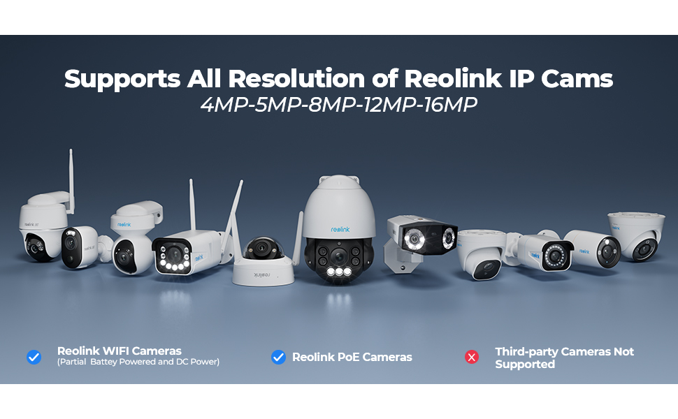 supports all reolink ip camera