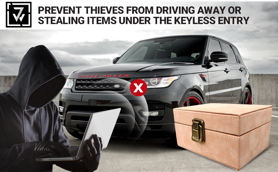 Faraday Box for Car Keys, Keyless Entry Car Key Signal Blocking Box, RFID AntiTheft Faraday
